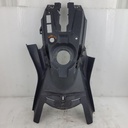 deep black, rear console