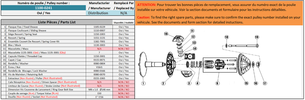 CLUTCH PWB 80 YAMAHA SRX,VENTURE 700 1998-2002, SX VIPER 02
