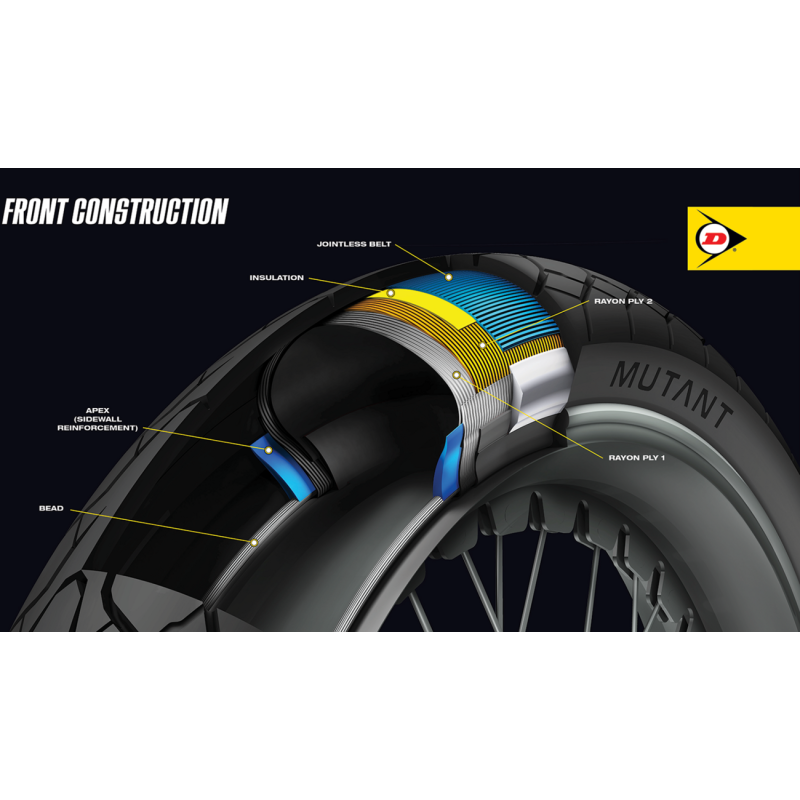 120/70ZR17 (58W) M+S MUTANT FRONT
