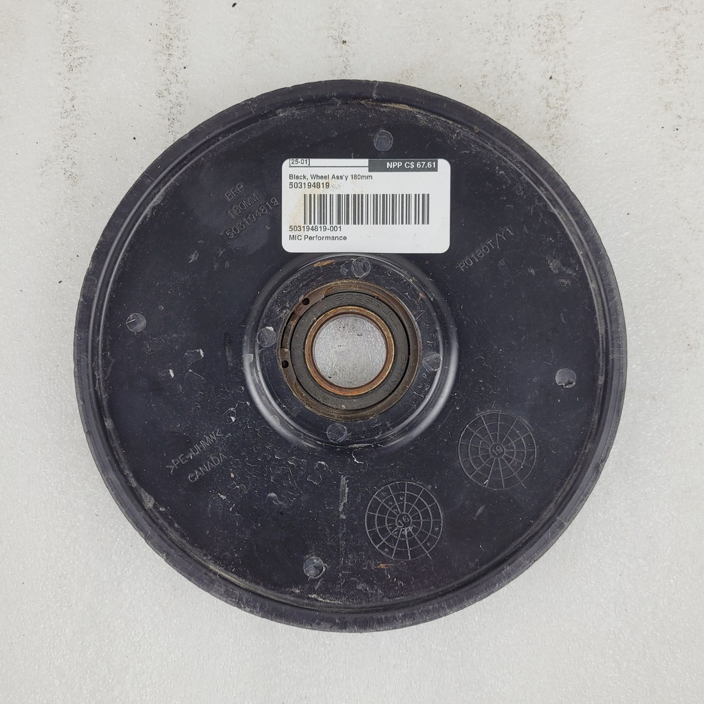 black, wheel ass'y 180mm