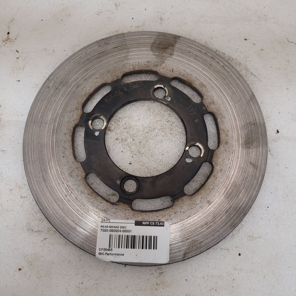 rear brake disc