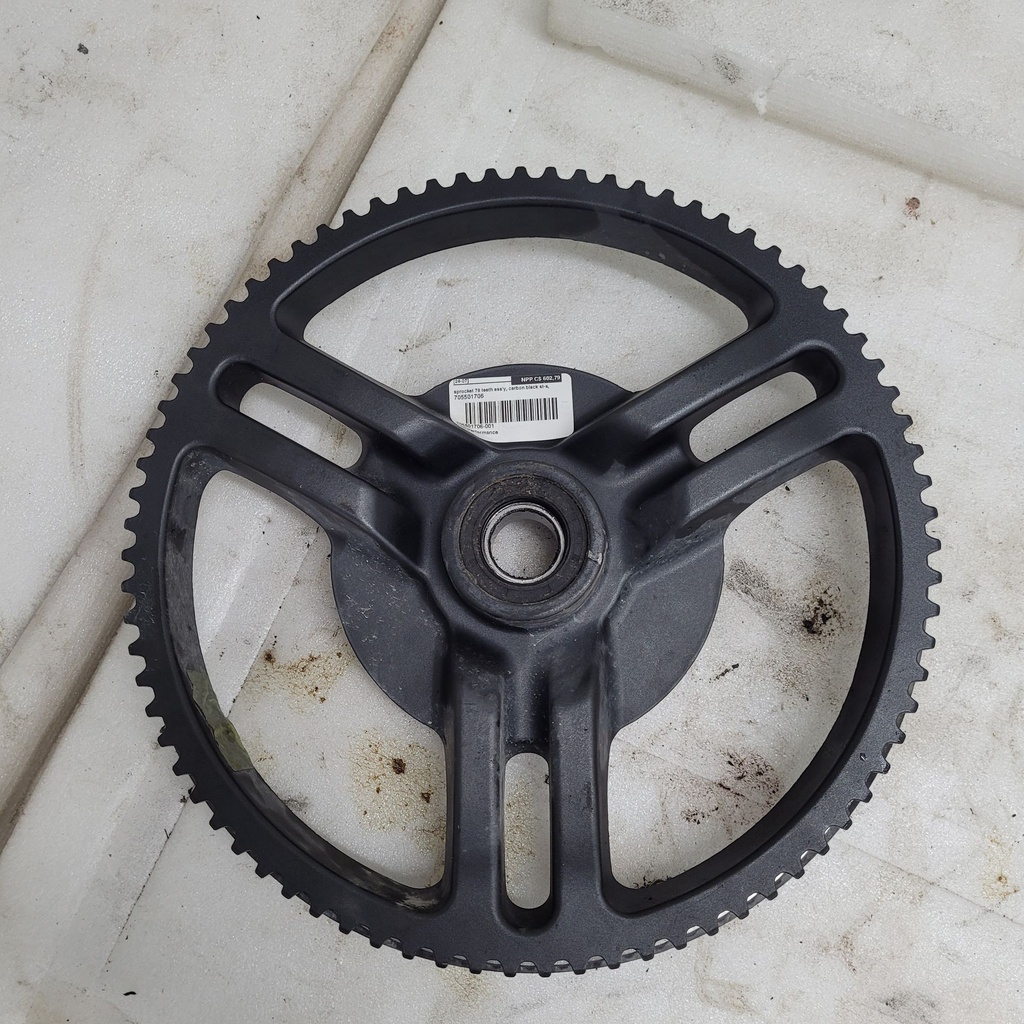 sprocket 79 teeth ass'y, carbon black st-s,