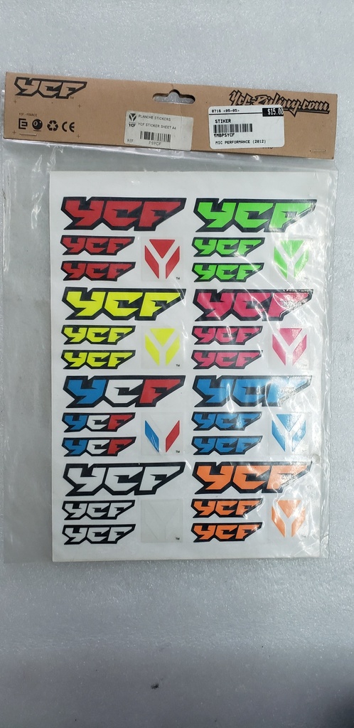 STICKER YCF ROUGE-JAUNE-BLEU-VERT