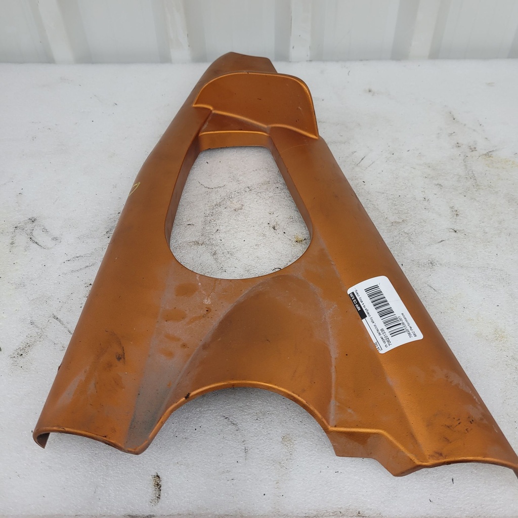 rh upper deflector, alloy orange rs-s alloy orange-matte black model