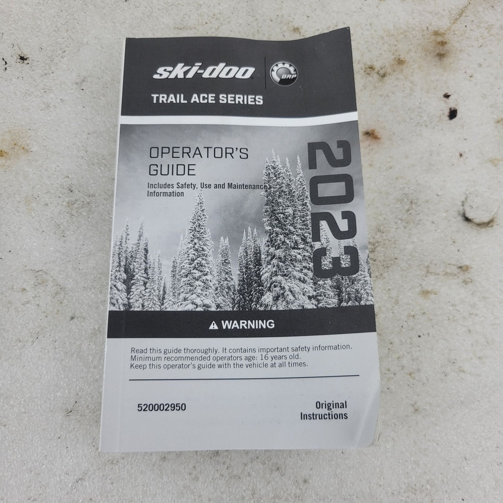 Ski-Doo 2023 Trail ACE Series Grand Touring Renegade Paperback Operator's Manual