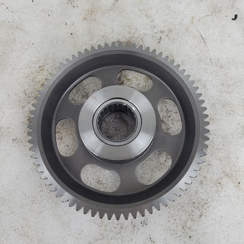 driven gear including limit collar and bearing