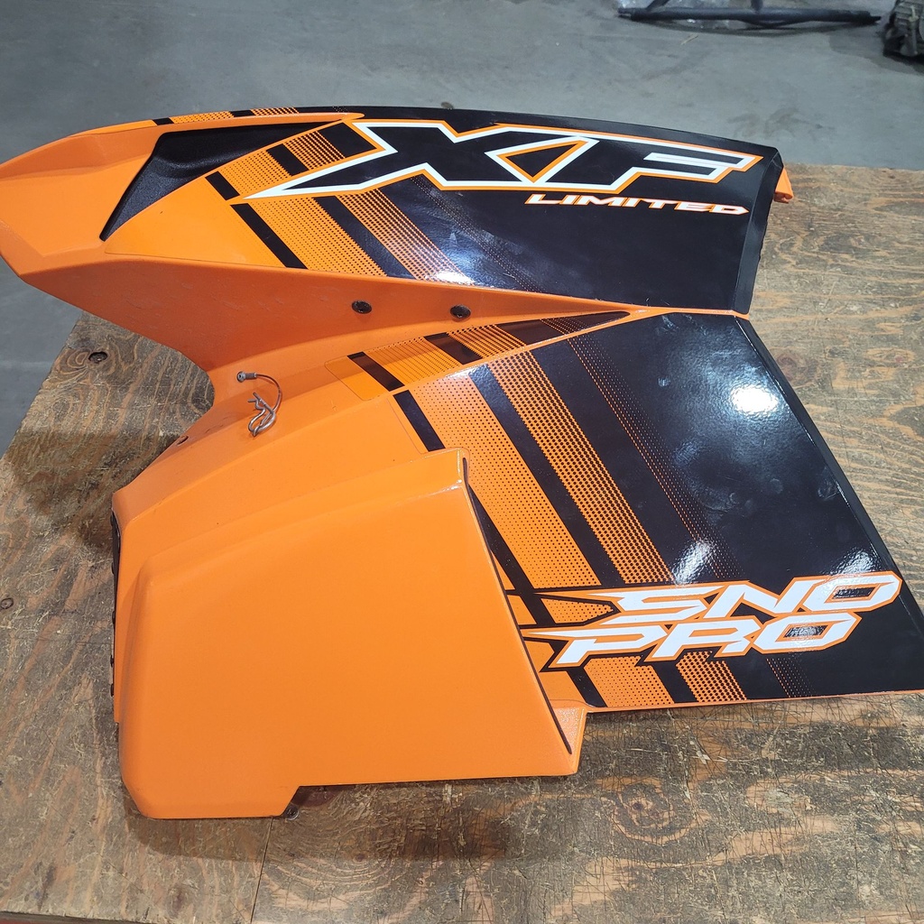 panel, side - left - w/o decals - orange (inc. 13-18)