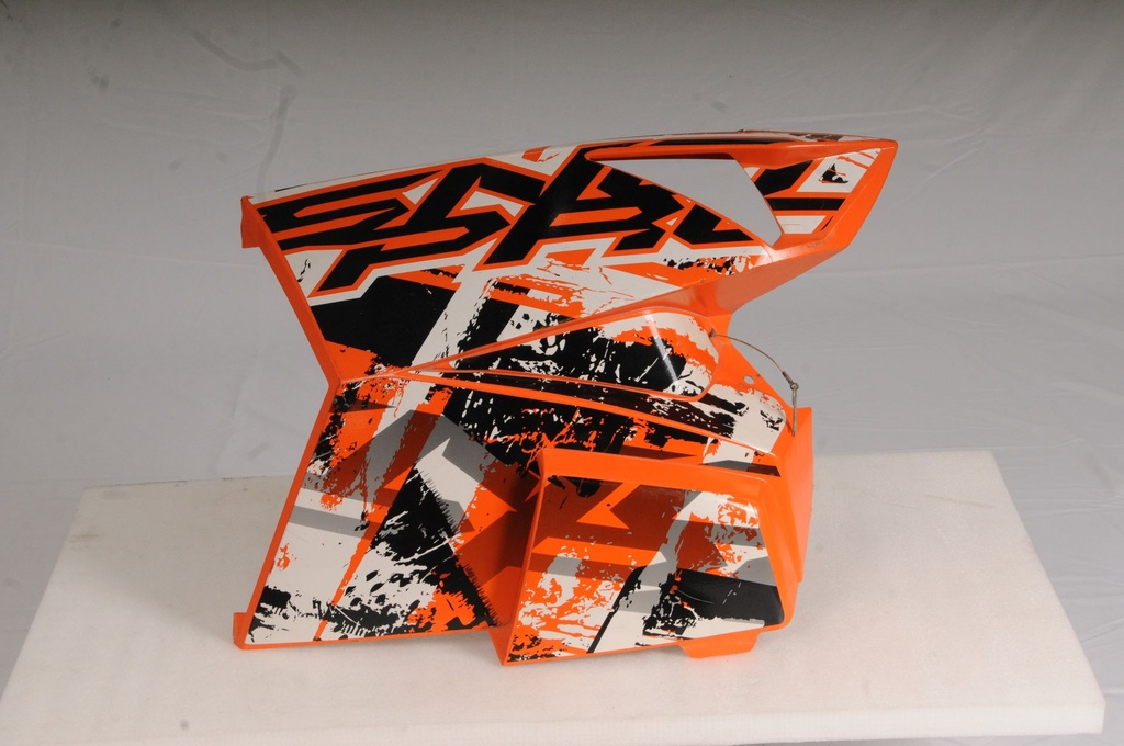 panel, side - right - w/decals - orange (inc. 2-10)