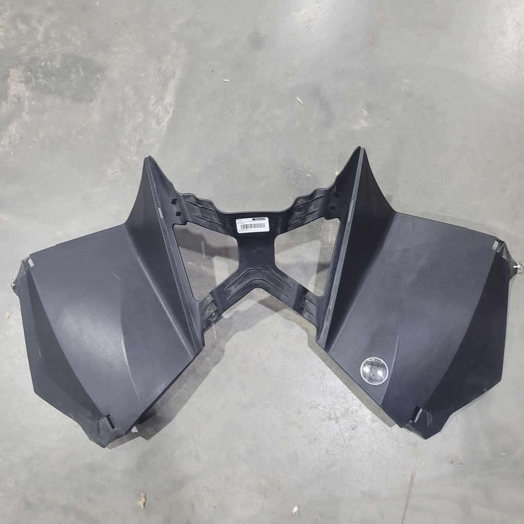 console, lower - w/warning decals - black (inc. 9-12)