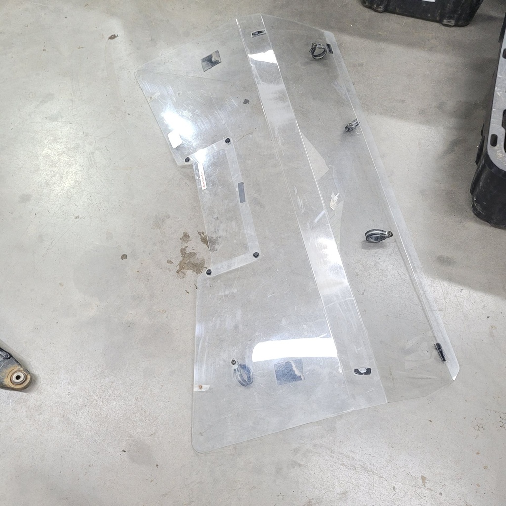 Rear UTV Windshield