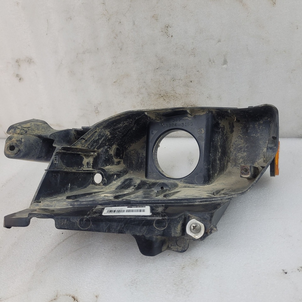 housing, front lh (black)