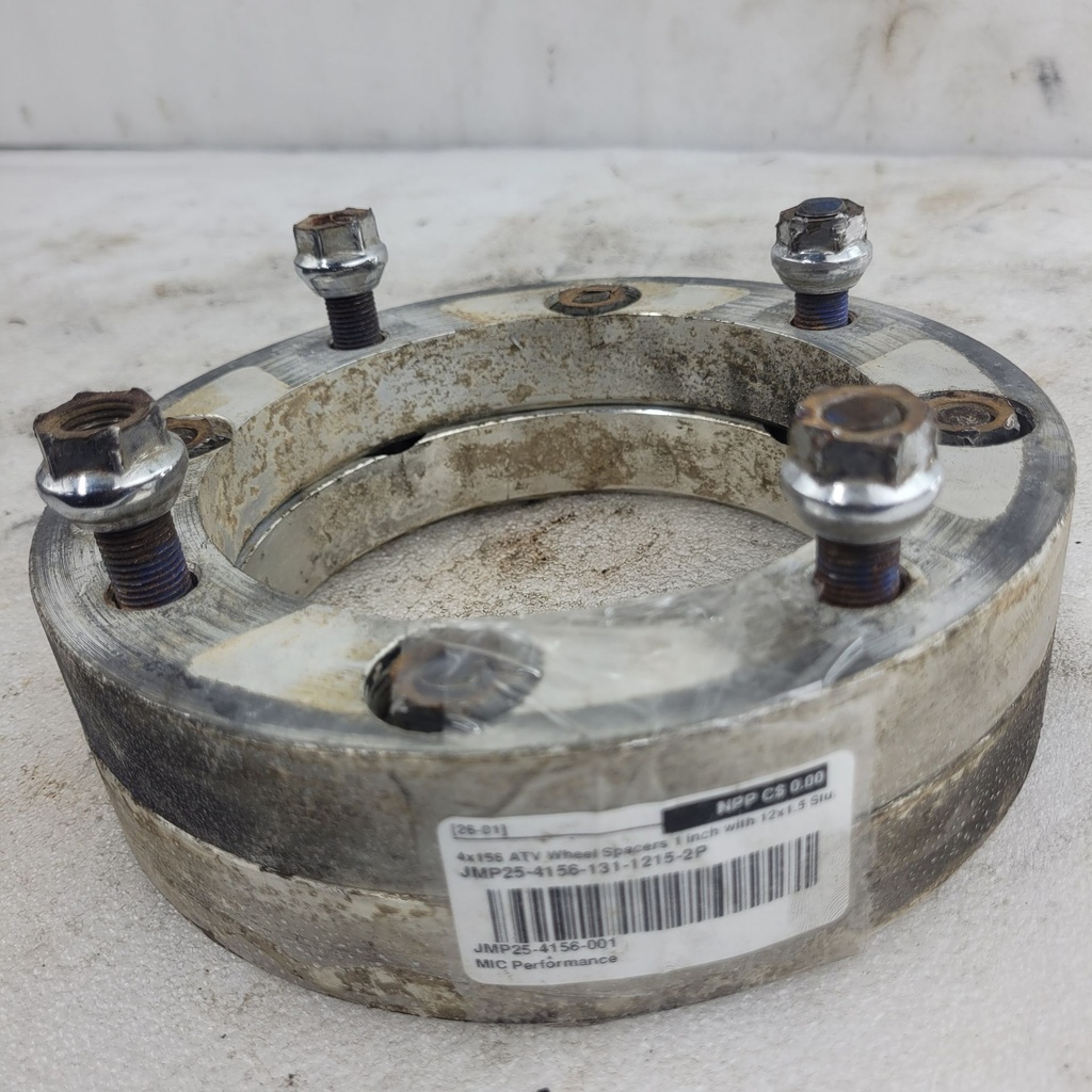 4x156 ATV Wheel Spacers 1 inch with 12x1.5 Studs and 131mm