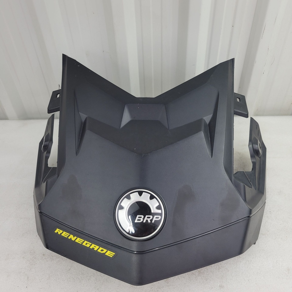 deep black, center hood