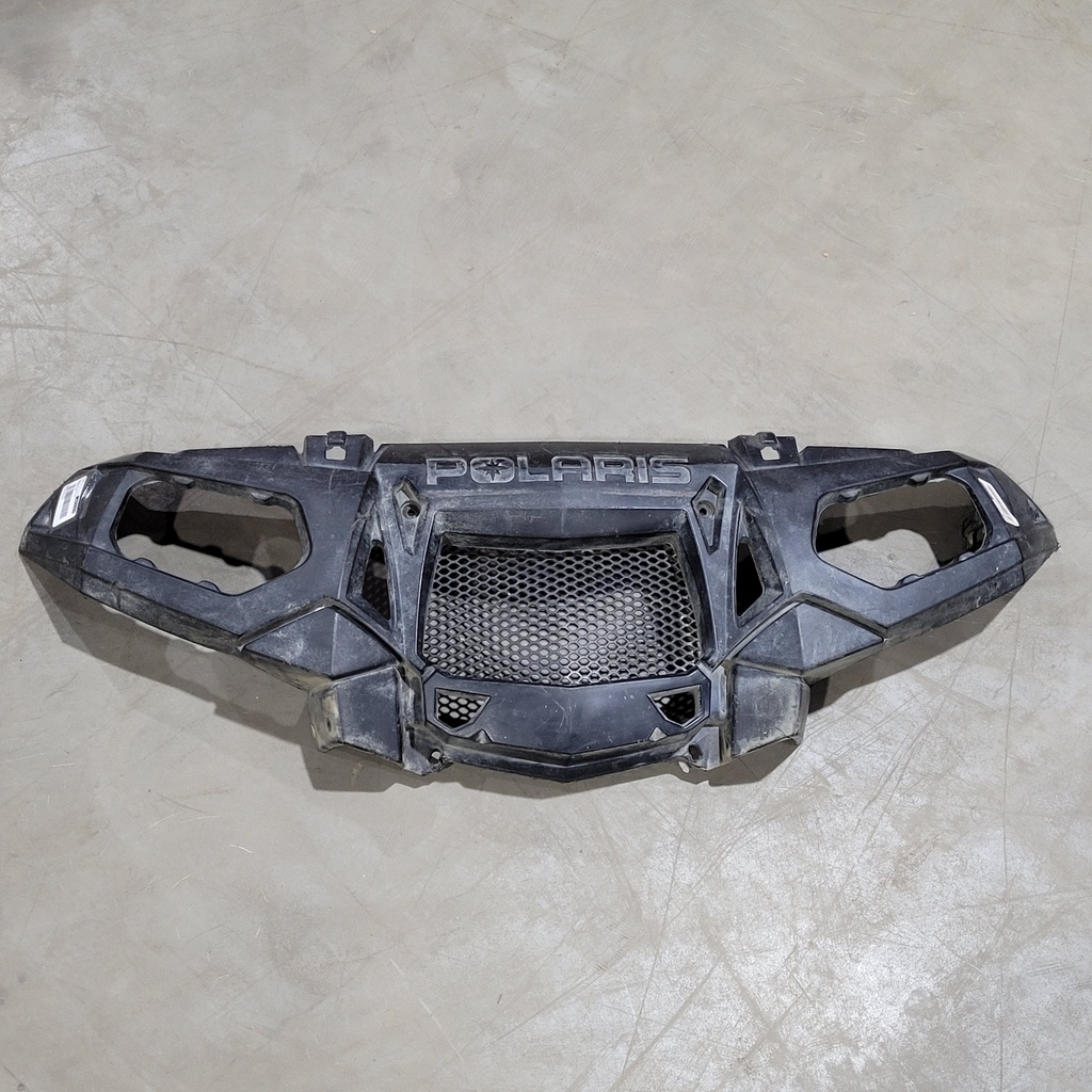 bumper, front, gloss black