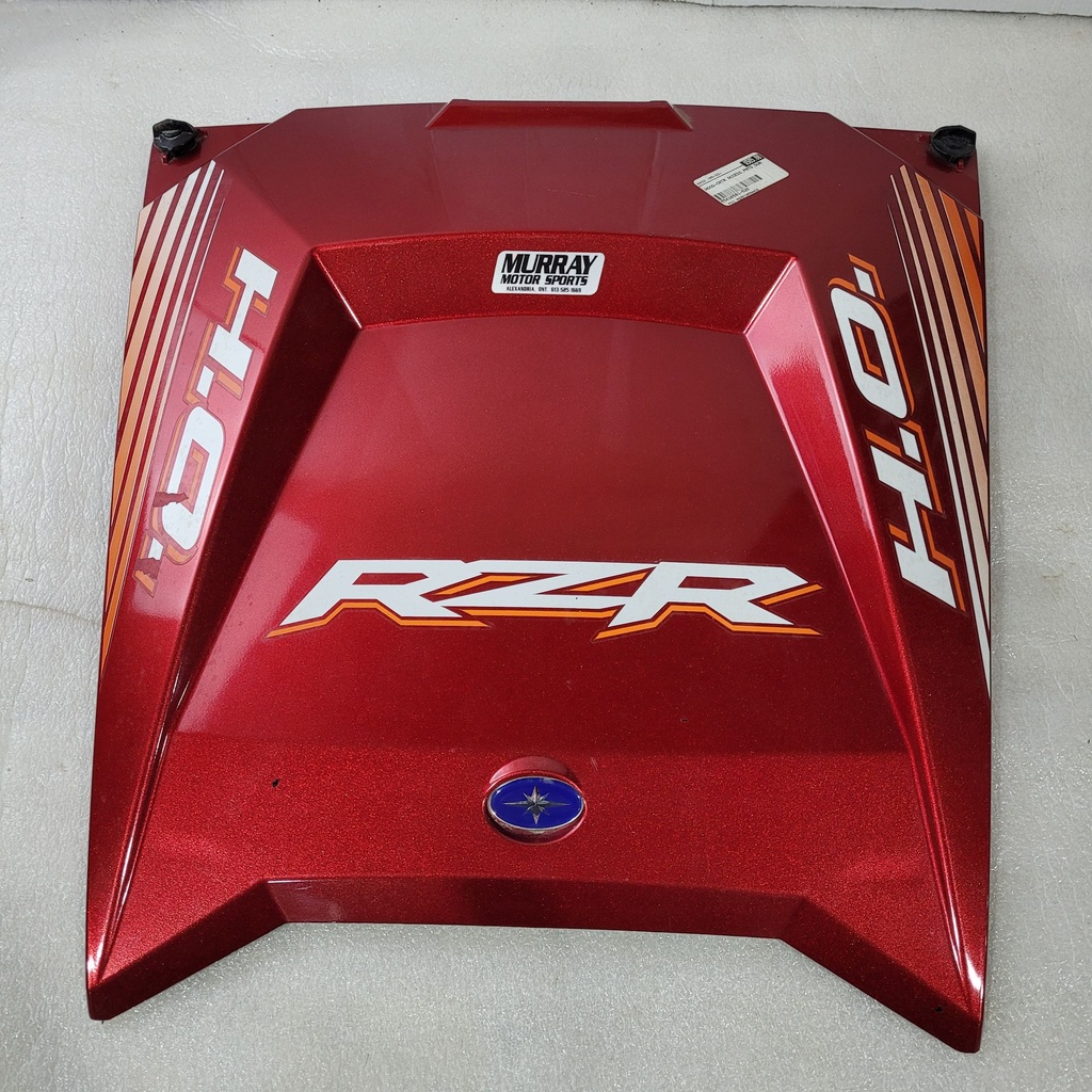 CENTER ACCESS HOOD, SUNSET RED