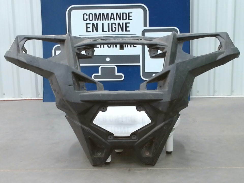 bumper, front, gloss black