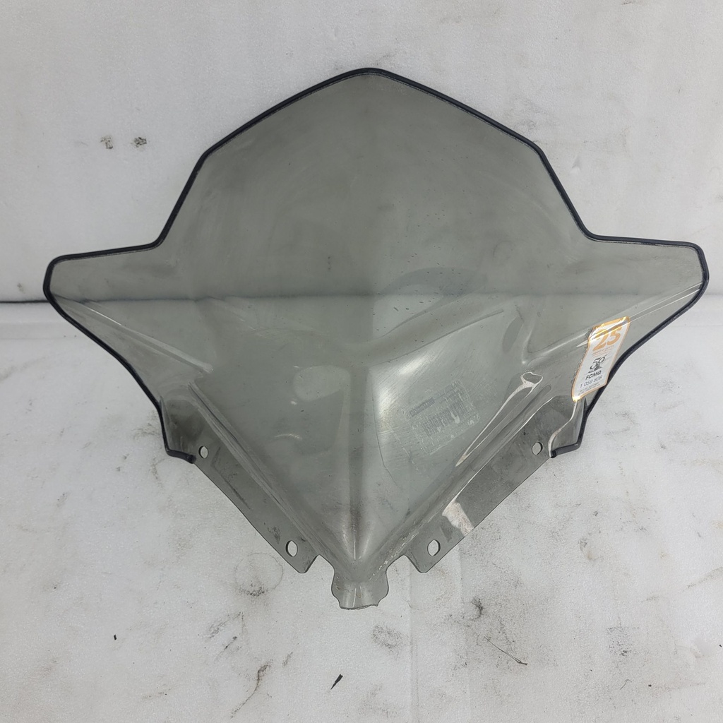 mid windshield, smoke