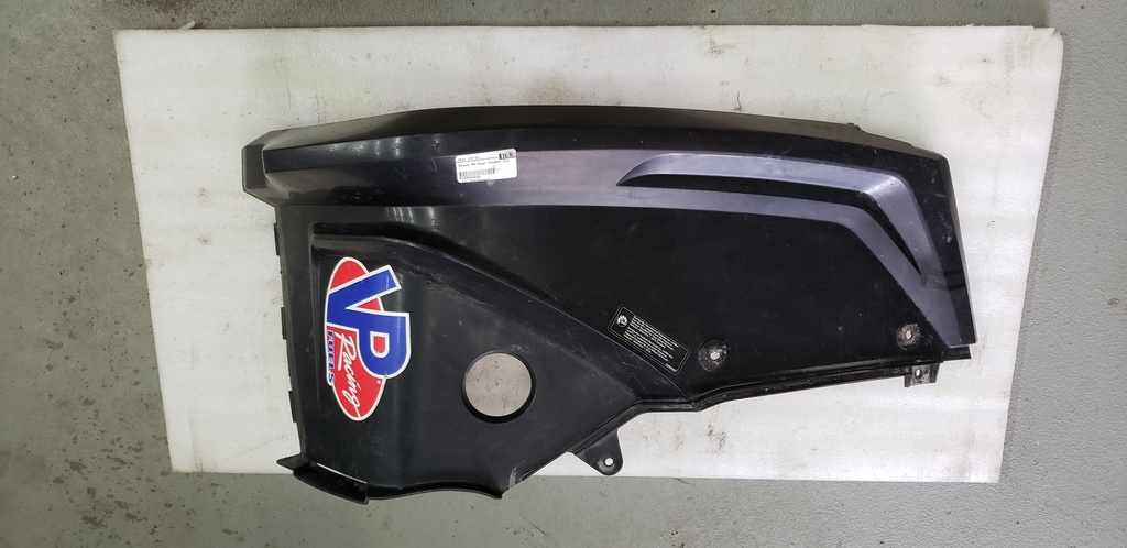 black rh rear fender kit package xmr, model black