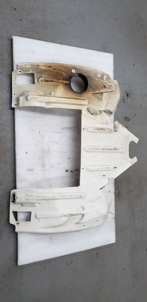 Rear Skid Plate - White - 7639-092 arctic cat