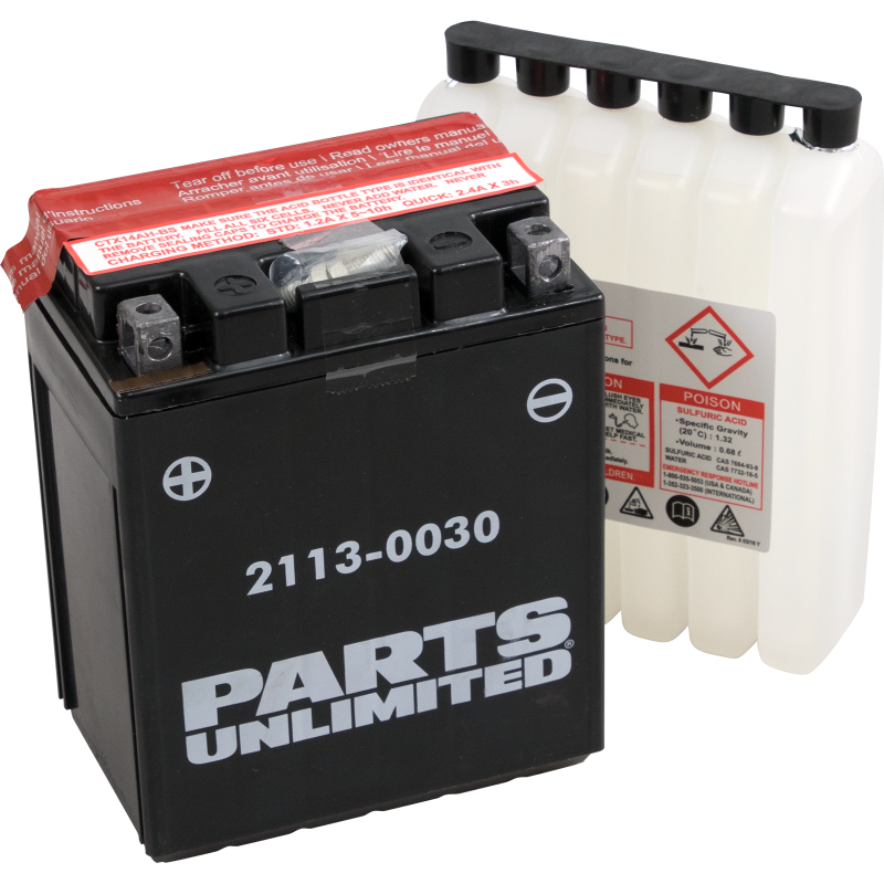PARTS UNLIMITED BATTERIES  CTX14AH-BS