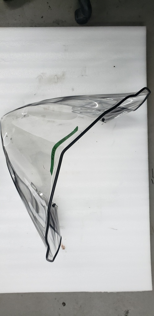 HIGH WINDSCREEN - BLACK - 7639-375 arctic cat