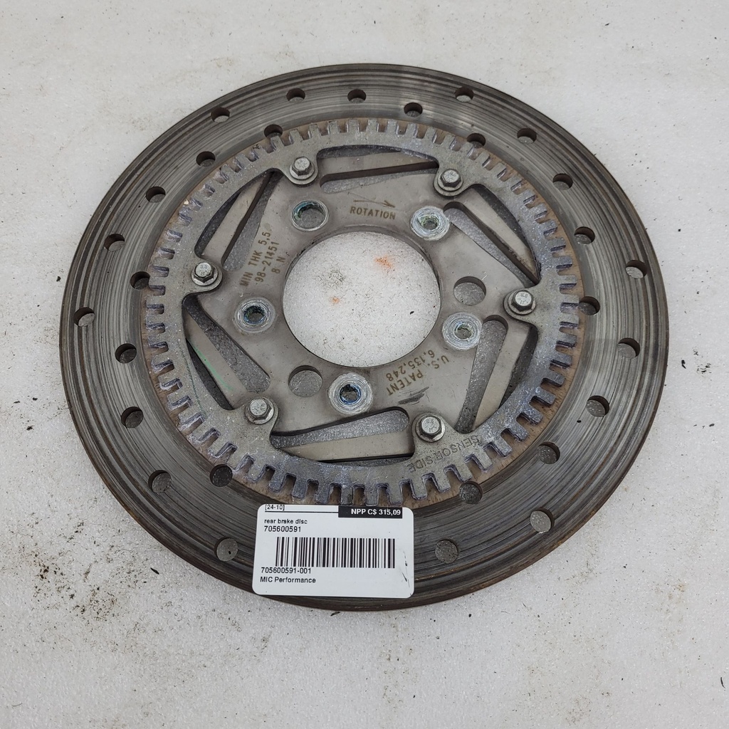 rear brake disc