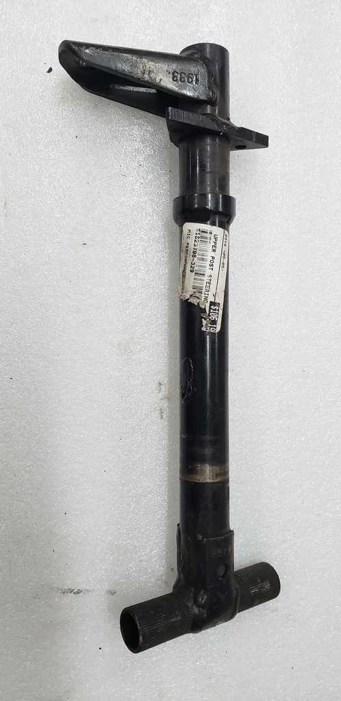 steering post weld, upper, blac