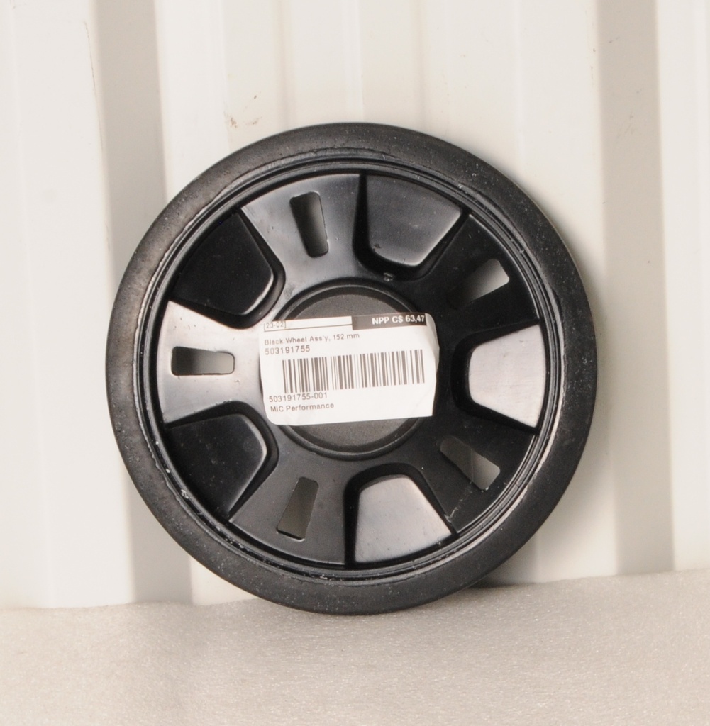 black, wheel ass'y 152 mm