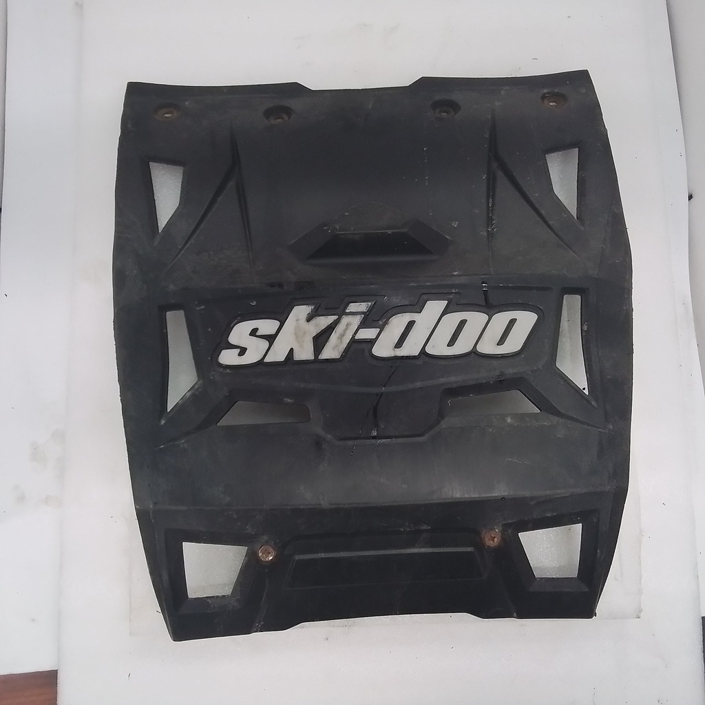 snow guard, black w/grey lett.