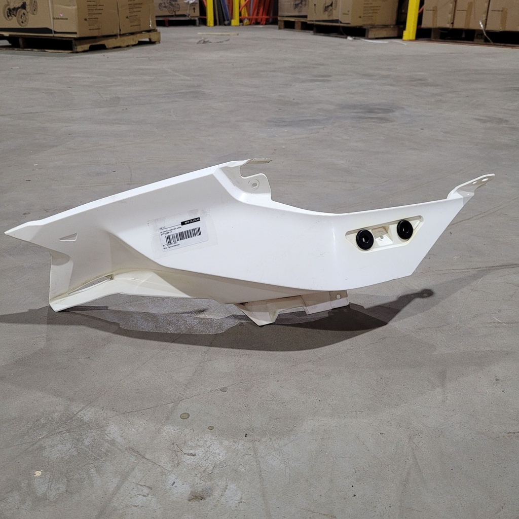 rh rear hood bright white