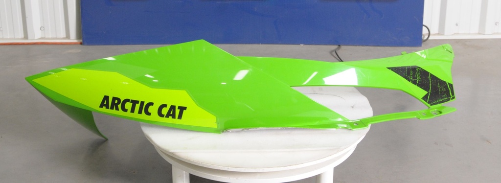 Hood w/o Decals - Left - Green (inc. 3-4)