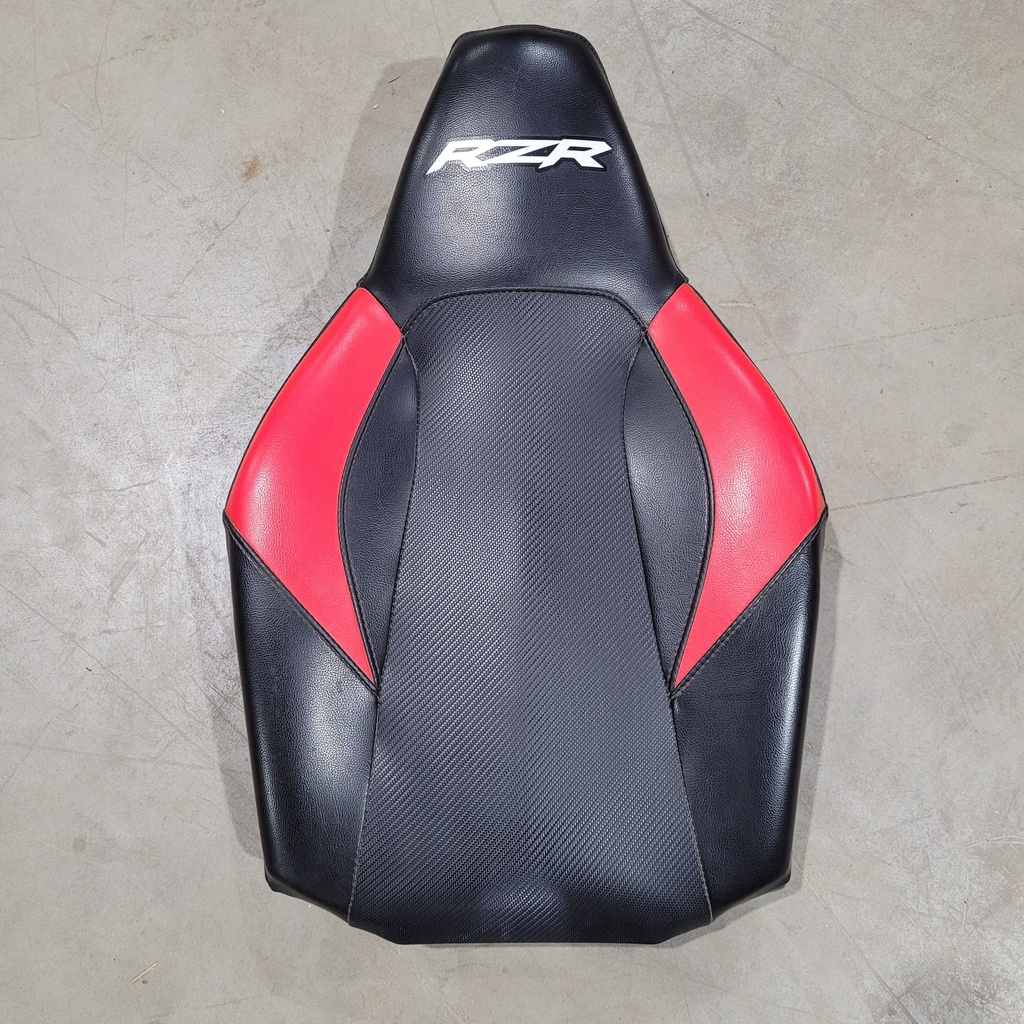 SEAT ASSEMBLY, BACK, BLACK/RED