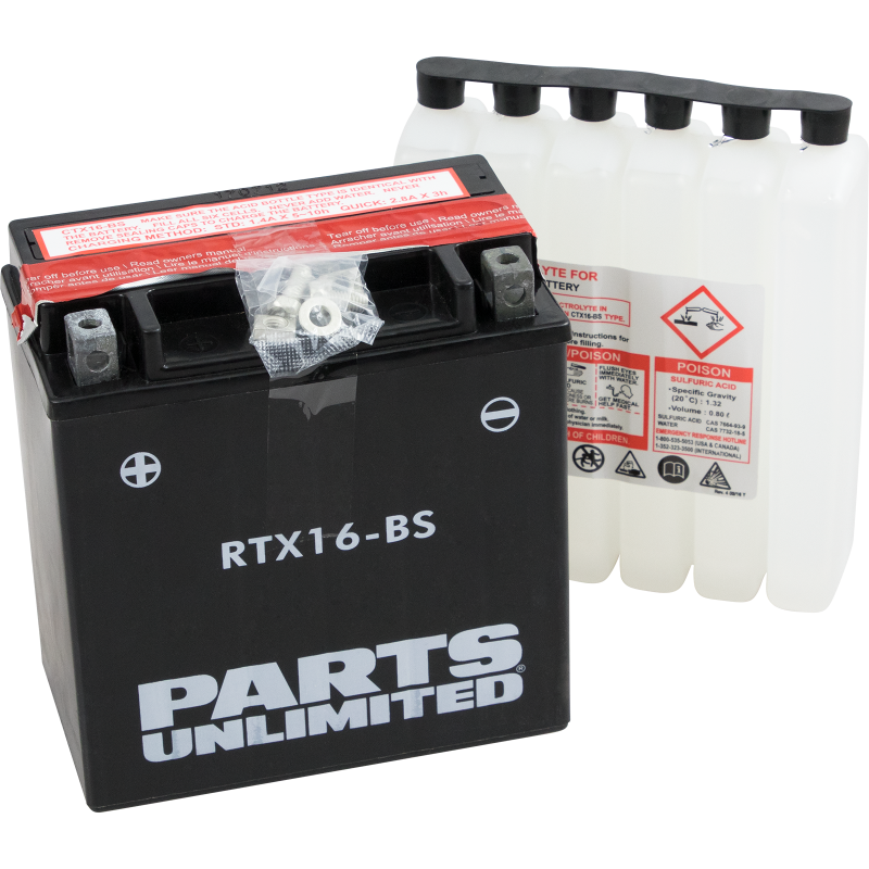 PARTS UNLIMITED BATTERIES  CTX16-BS