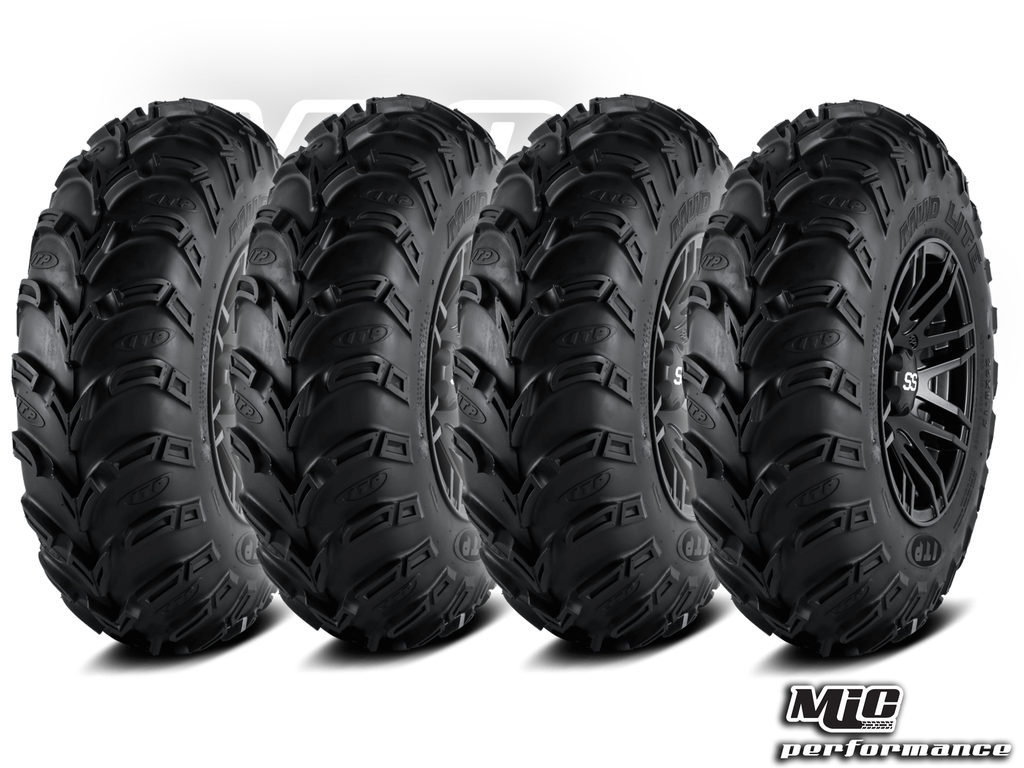 Set de 4 Pneus 25x8-12 / 25x10-12  6PLY MUDLITE