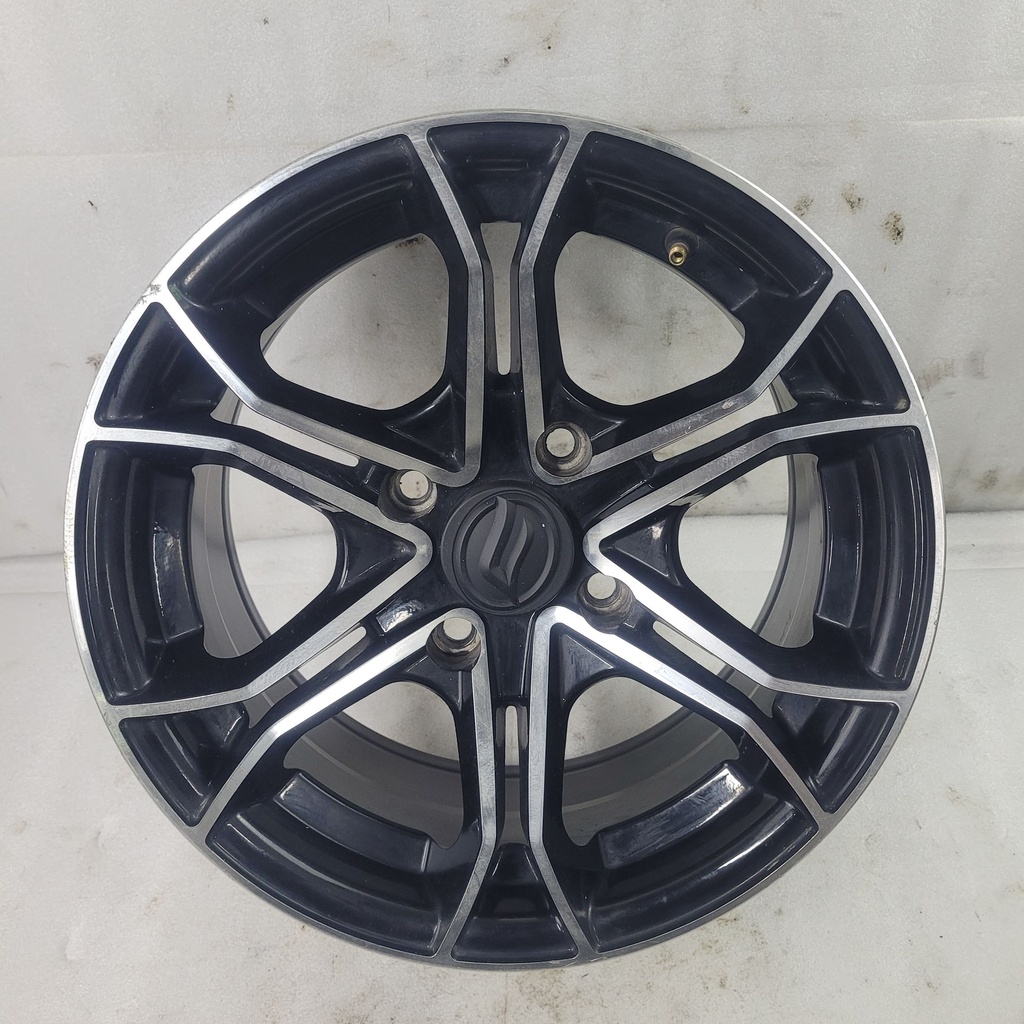 front alum. rim 14", alum rim, black