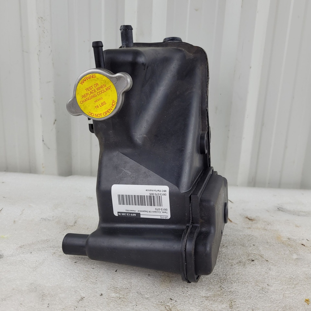 tank, coolant-oil separator - assembly