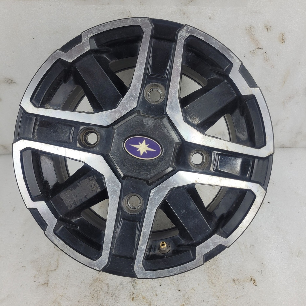 wheel, front, 12 x 6, aluminum,