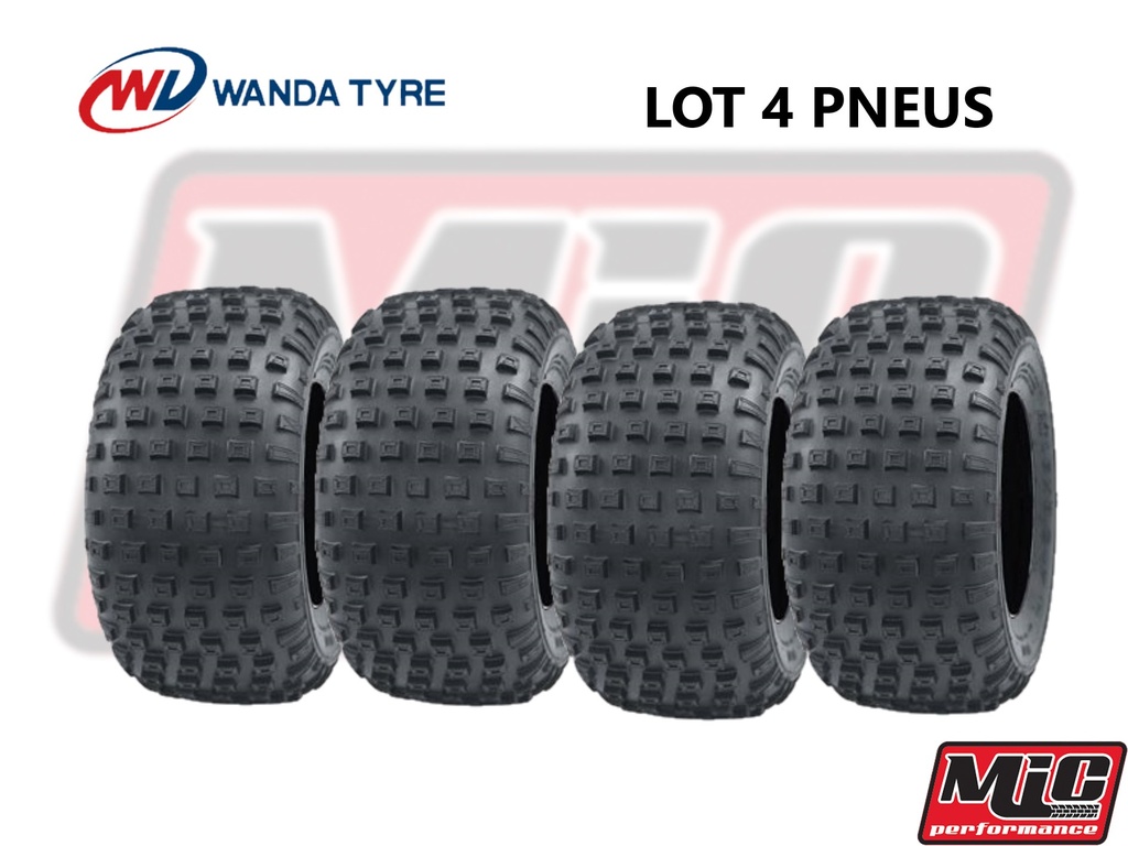 LOT de 4 pneus WANDA HAKUBA P319 - 16x8-7