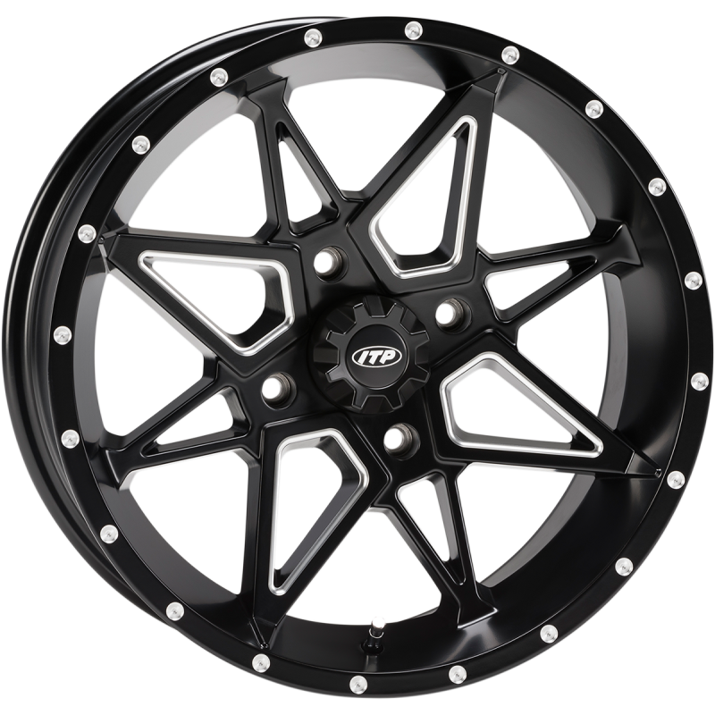 TORNADO 14X7 4/156 4+3 MATTE BLACK MILLED