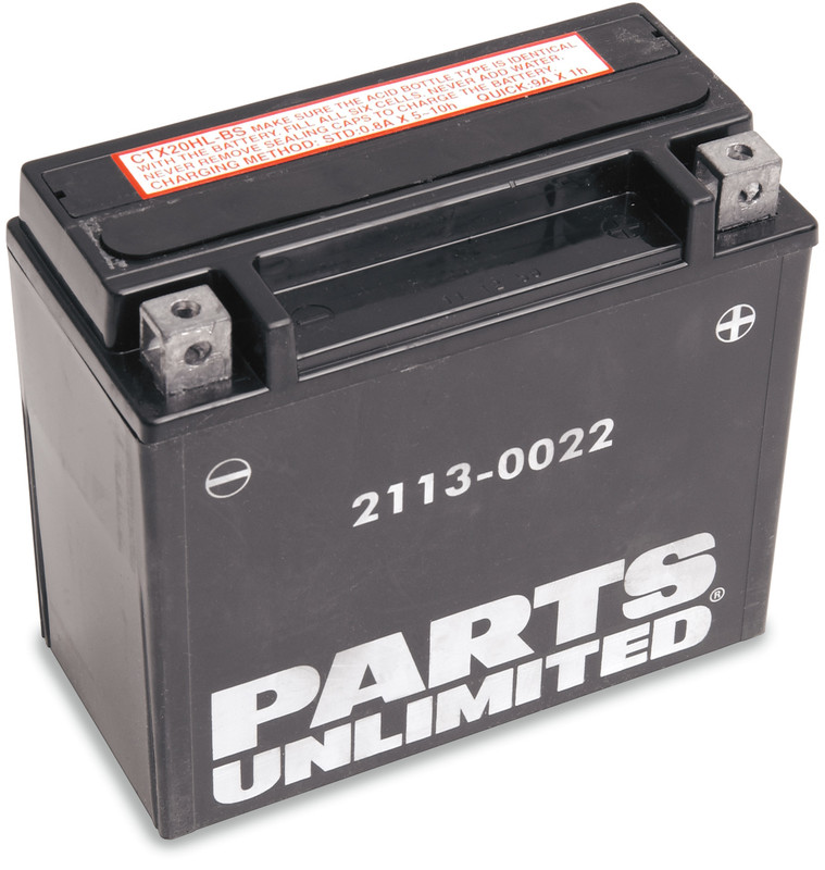 PARTS UNLIMITED BATTERIES  CTX20HL-BS