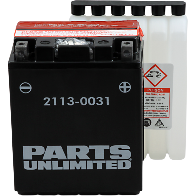PARTS UNLIMITED BATTERIES  CTX14AHL-BS