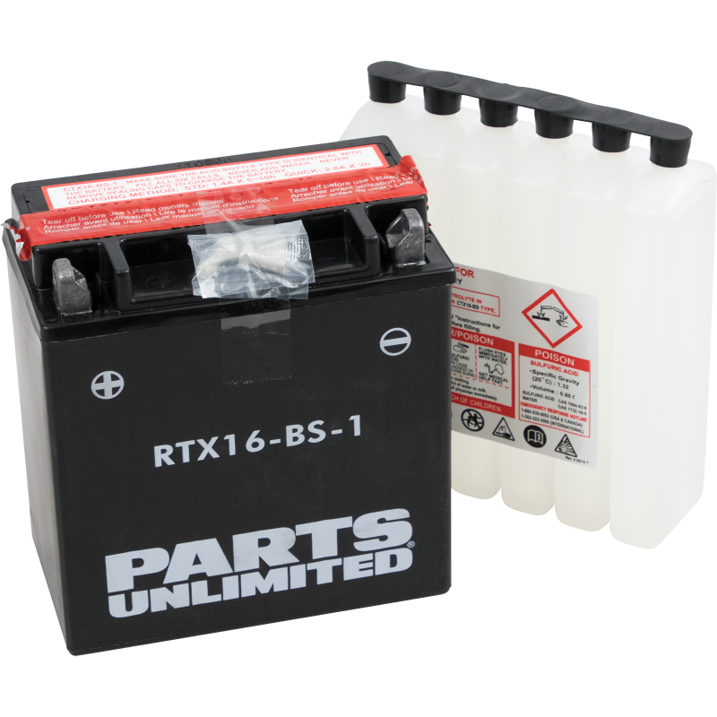 PARTS UNLIMITED BATTERIES  CTX16-BS-1
