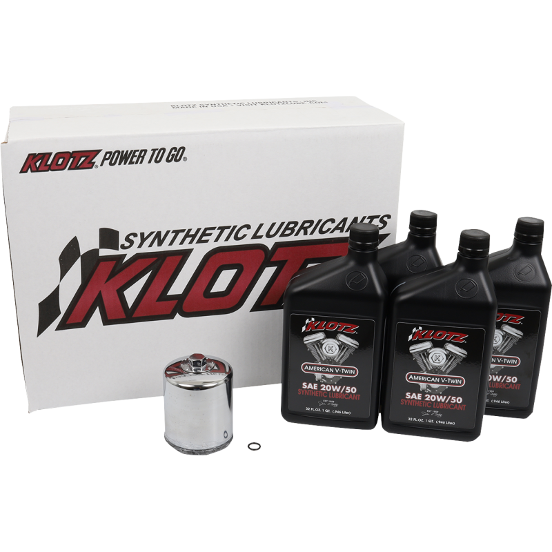 BASIC 4 QUART SYNTHETIC ENGINE OIL AND CHROME FILTER KIT