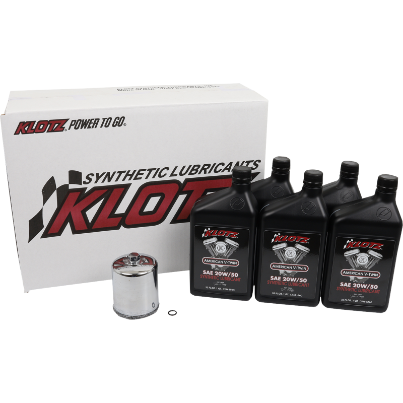 BASIC 5 QUART SYNTHETIC ENGINE OIL AND CHROME FILTER KIT