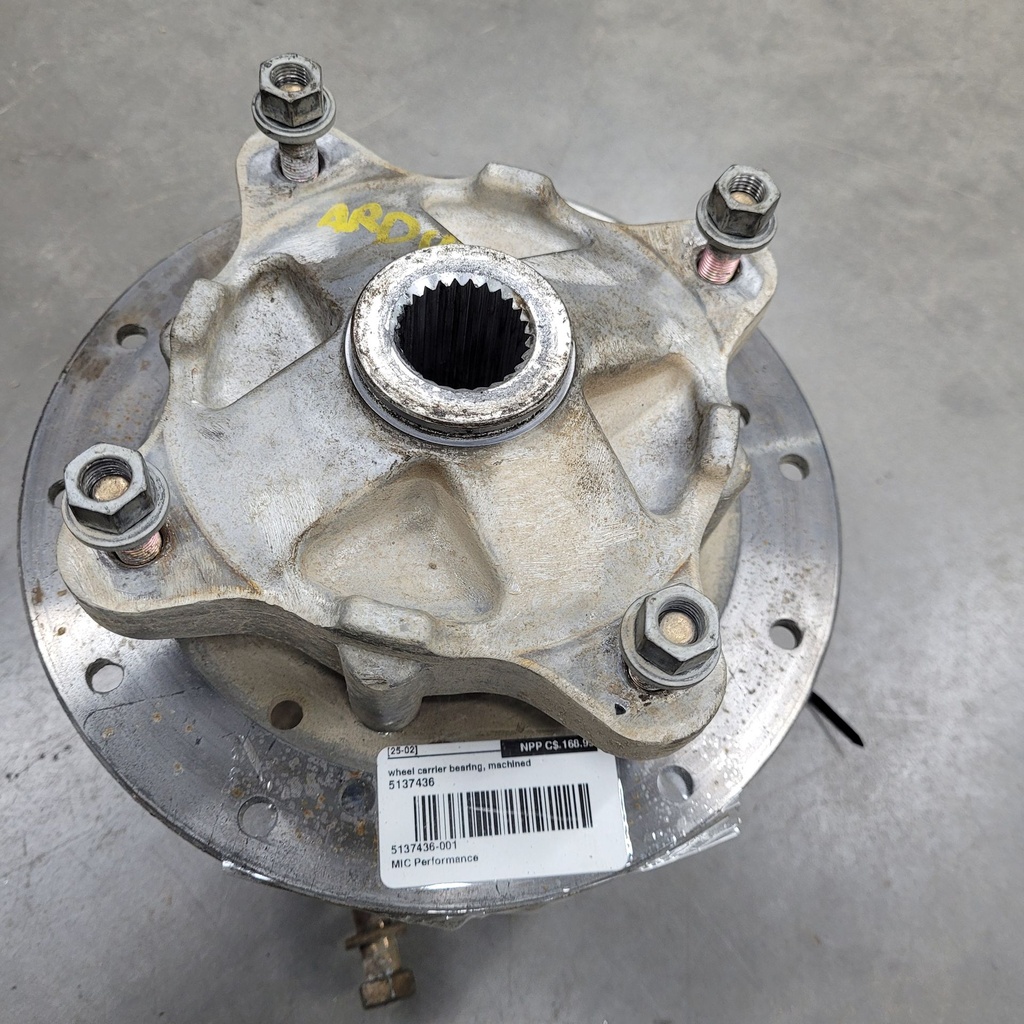 wheel carrier bearing, machined