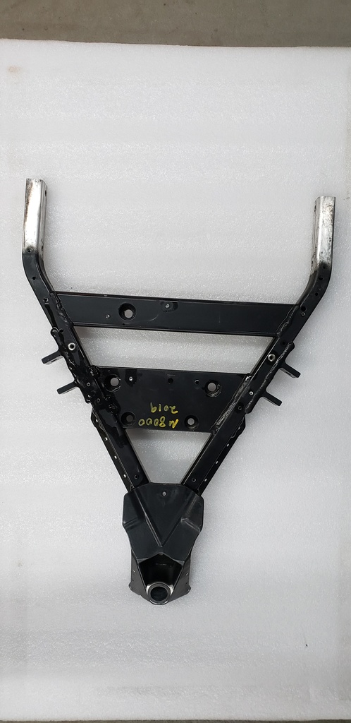 frame, front - lower w/bushings - black