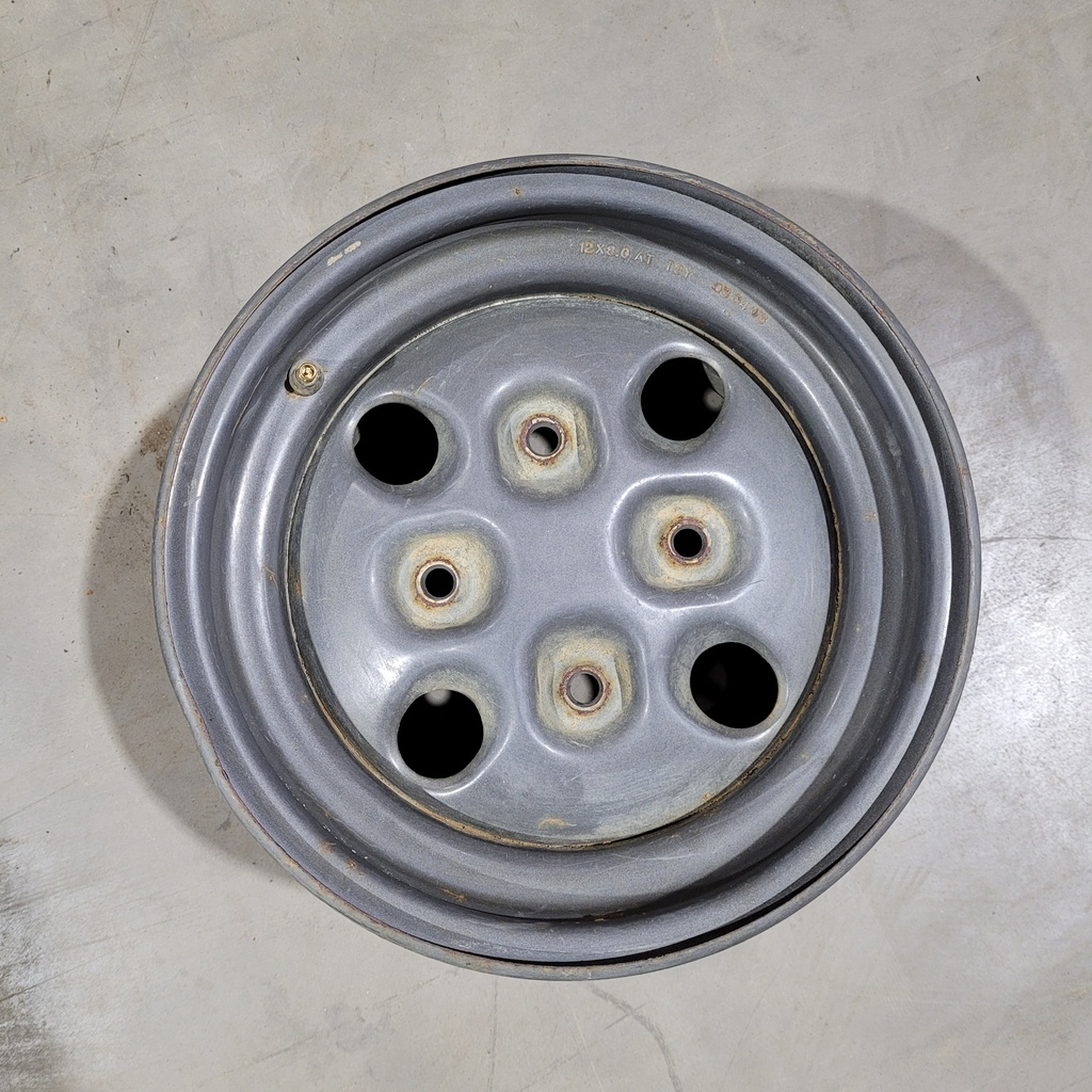 wheel,steel-ptd blk (12x8)