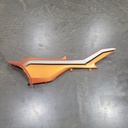 CF Moto-left hand side cover, lwb (crystal orange)-9CS#-042067-6400-0Y6