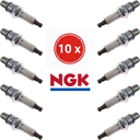 NGK-Lot de 10 Bougies d'Allumage NGK BR9ES - Haute Performance pour Moto 2T, Motoneige, Jet-ski-BR9ES
