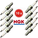NGK-Lot de 10 Bougies NGK CR9E - Le Standard OEM pour Moto Sportive (GSX-R, R6, Ninja)-CR9E